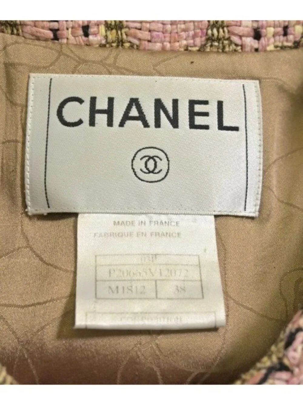 Chanel Collarless Jacket Pink